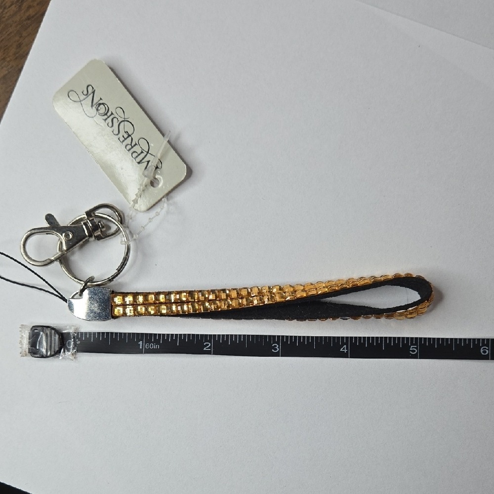 Heart and‎ Rhinestone Strap Keychains (2) - Picture 5 of 7